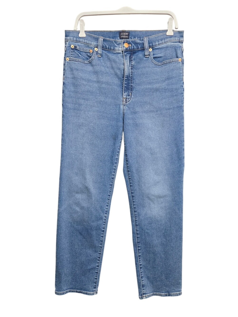 J. Crew Stovepipe Straight Leg Jeans Sz 30 or 10 Medium Wash